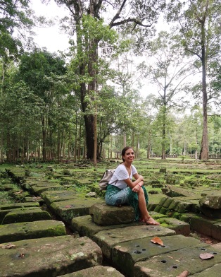 Outside Angkor Wat